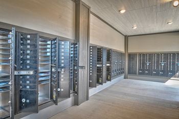 Covered mail room